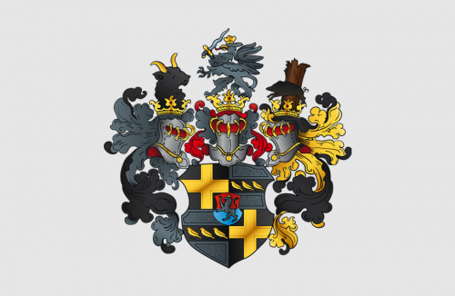 Fertig vektorisiertes und koloriertes Wappen